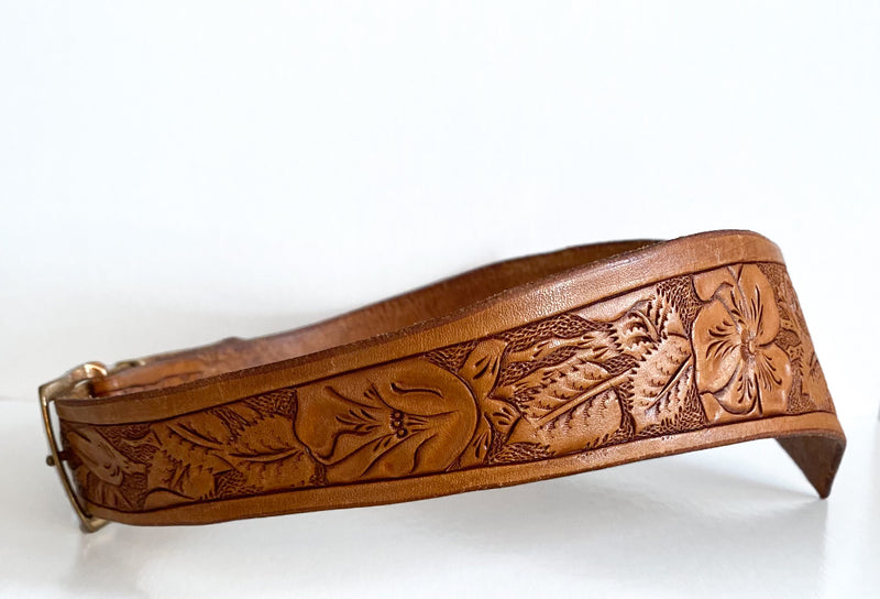 Wonder Woman Tooled Leather Belt