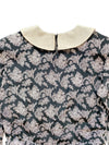 1980s Big Collar Silk Dress