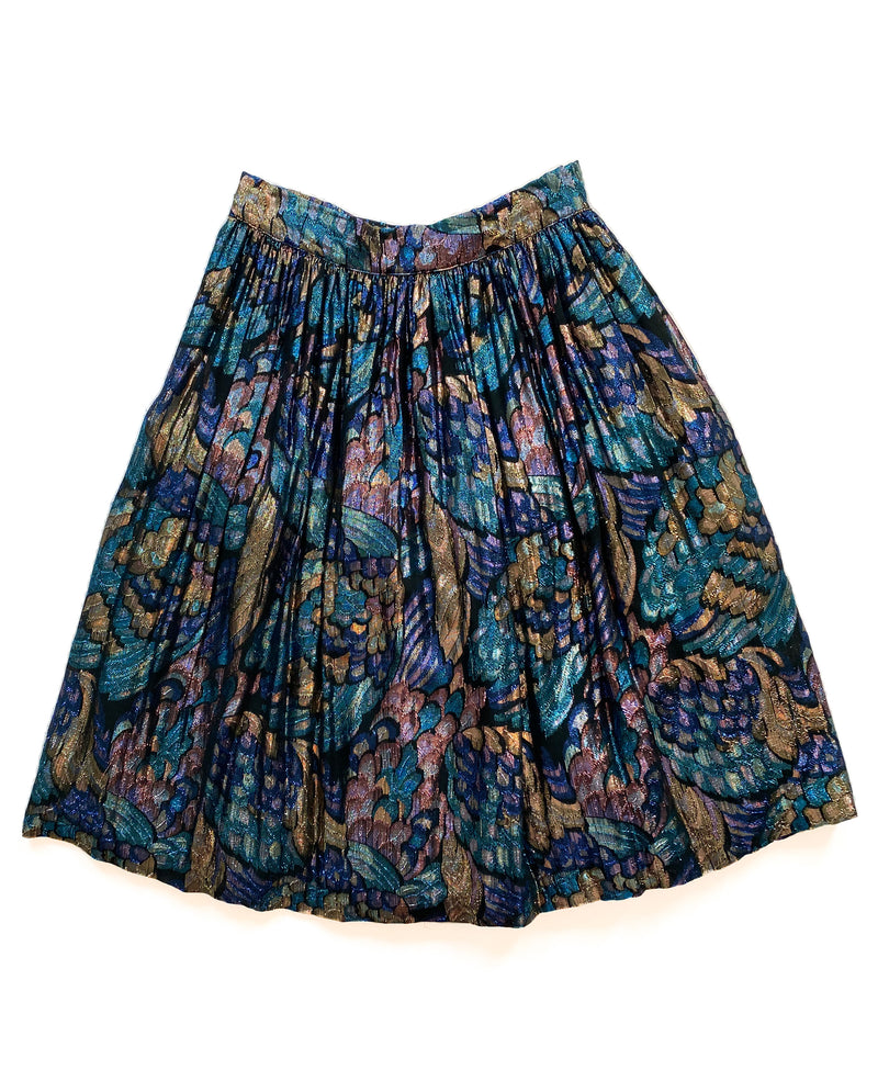 1980s Metallic Skirt-Set