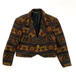 Vintage Cropped Southwestern Blazer