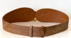 1980s Leather Gold Buckle Belt