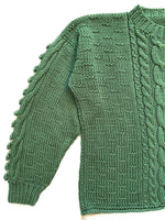 Vintage Hand Knit Sage Green Sweater