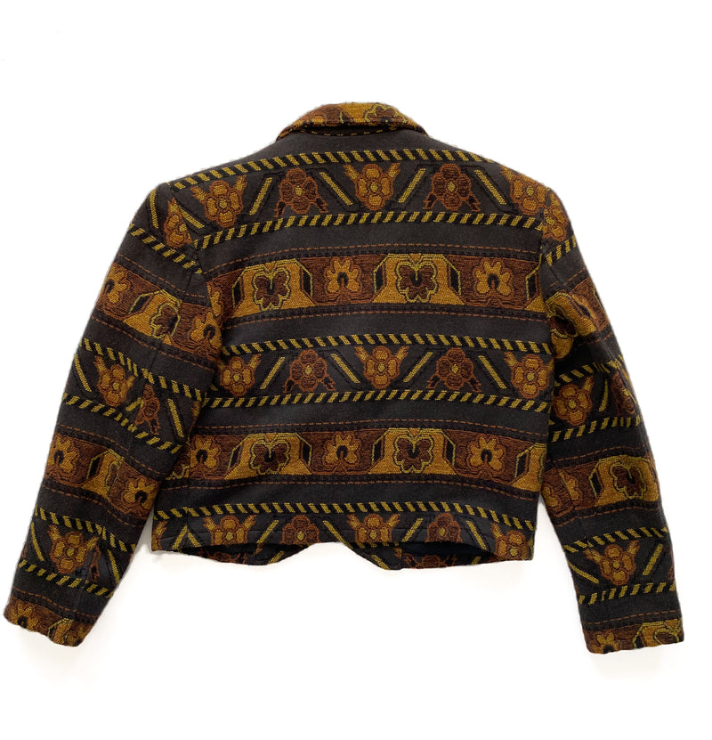 Vintage Cropped Southwestern Blazer