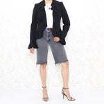 Vintage Designer Ruffle Blazer