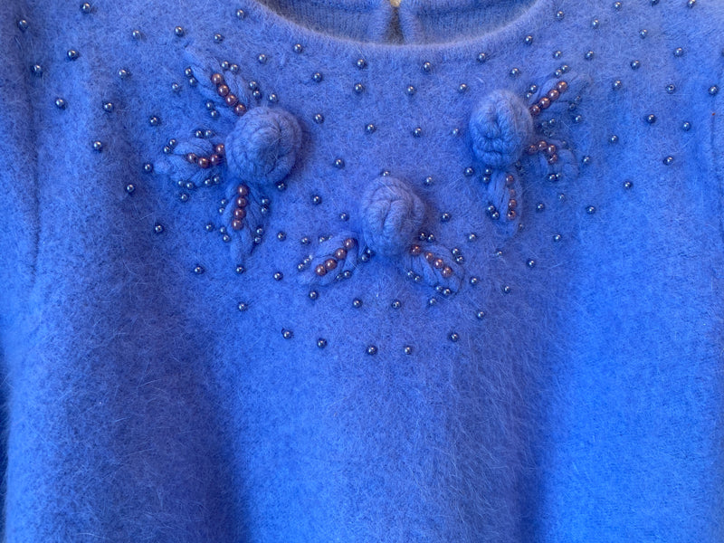 1950s Beaded Angora Sweater