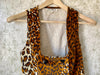 1980s Animal Print Waistcoat