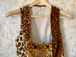 1980s Animal Print Waistcoat