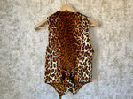 1980s Animal Print Waistcoat