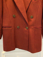 1980s Boxy Plaid Blazer