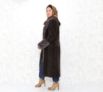 1990s Faux Fur Collar Corduroy Jacket