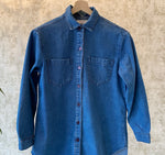 1980s Long Denim Shirt