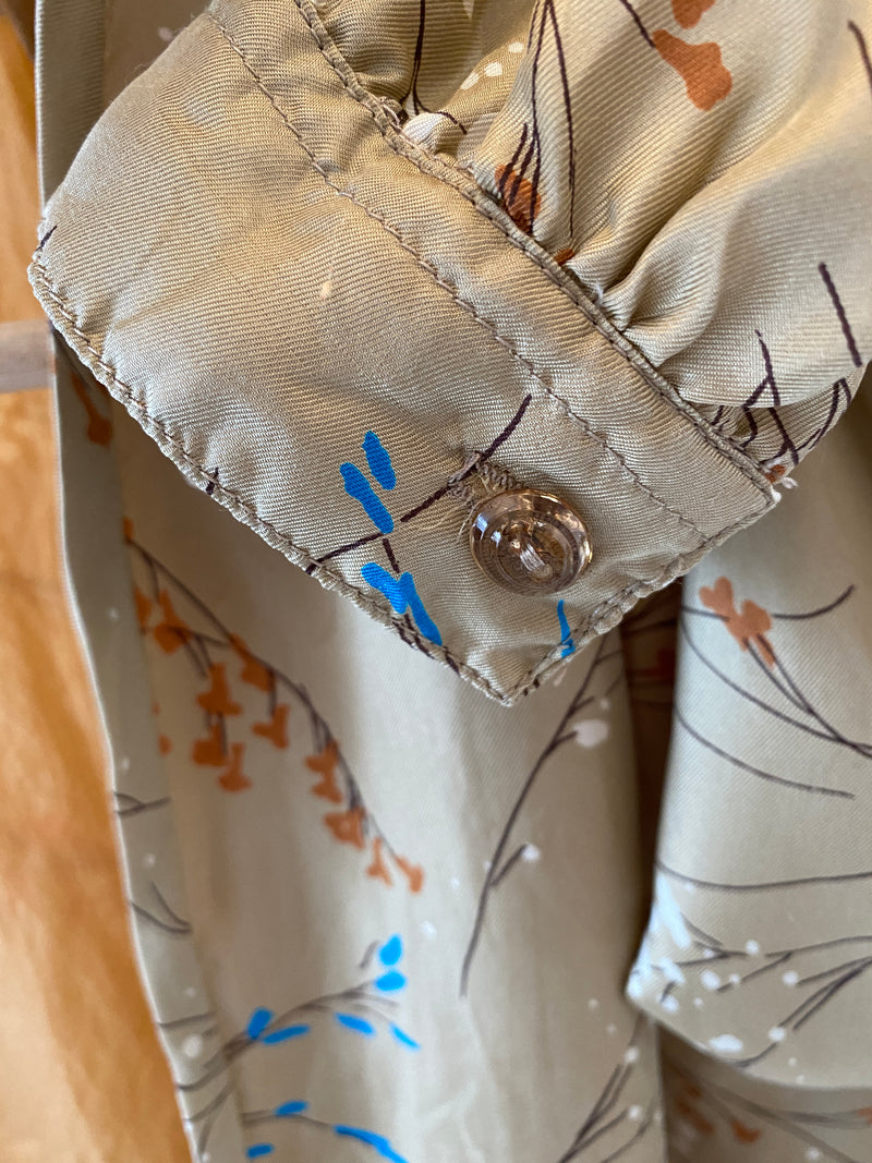 1950s Silk Tie-Up Blouse