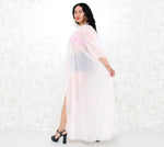 1960s Pink Chiffon Duster
