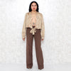 1950s Silk Tie-Up Blouse