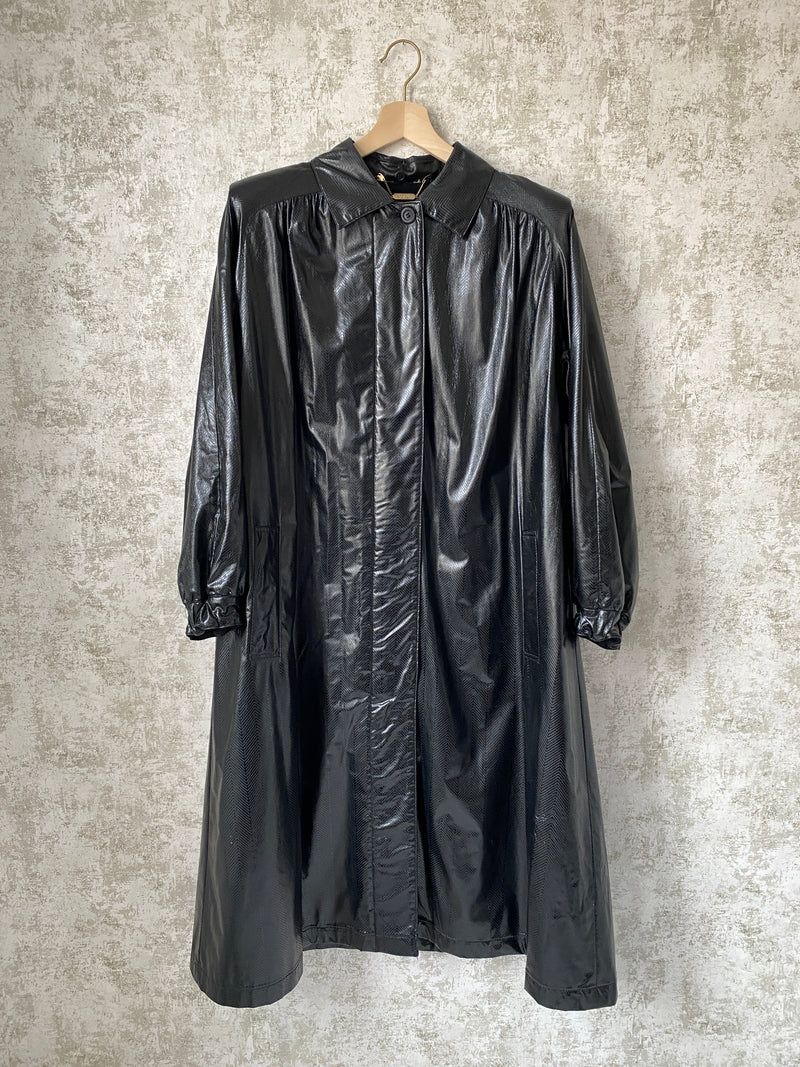 1980s Vinyl Babydoll Coat