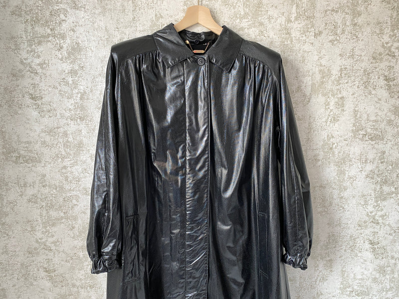 1980s Vinyl Babydoll Coat