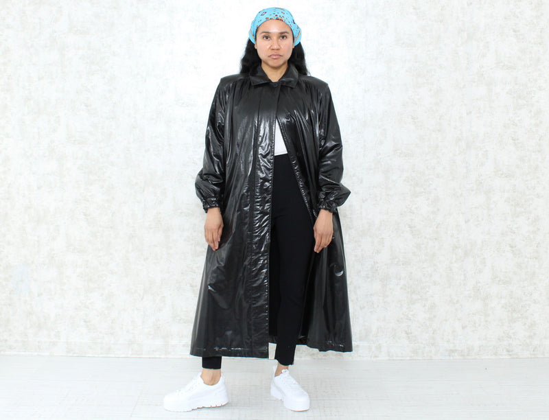 1980s Vinyl Babydoll Coat