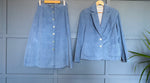 1990s Corduroy Skirt Suit