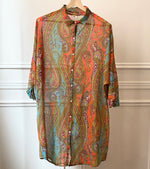 1980s Oversized Chiffon Shirt