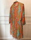 1980s Oversized Chiffon Shirt