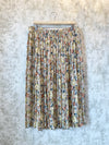 1980s Chiffon Floral Skirt-Set