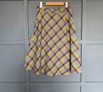1970s Plaid Wrap Skirt