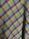 1970s Plaid Wrap Skirt