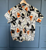 1980s Short Sleeve Abstract Shirt