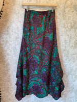 1970s Paisley Print Hankerchief Skirt