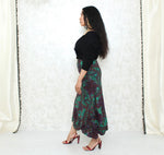 1970s Paisley Print Hankerchief Skirt