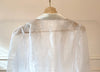 1980s White Organza Overshirt