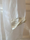 1980s White Organza Overshirt