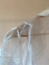 1980s White Organza Overshirt