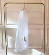 1980s White Organza Overshirt