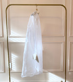 1980s White Organza Overshirt