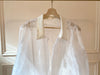 1980s White Organza Overshirt