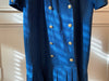 1980s Pleated Denim Midi Dress