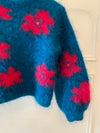 1980s Balloon Sleeve Knit Sweater