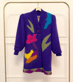 1980s Abstract Sweater Coat
