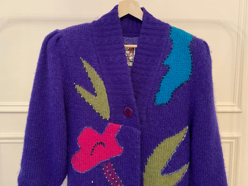 1980s Abstract Sweater Coat