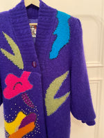 1980s Abstract Sweater Coat