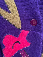 1980s Abstract Sweater Coat