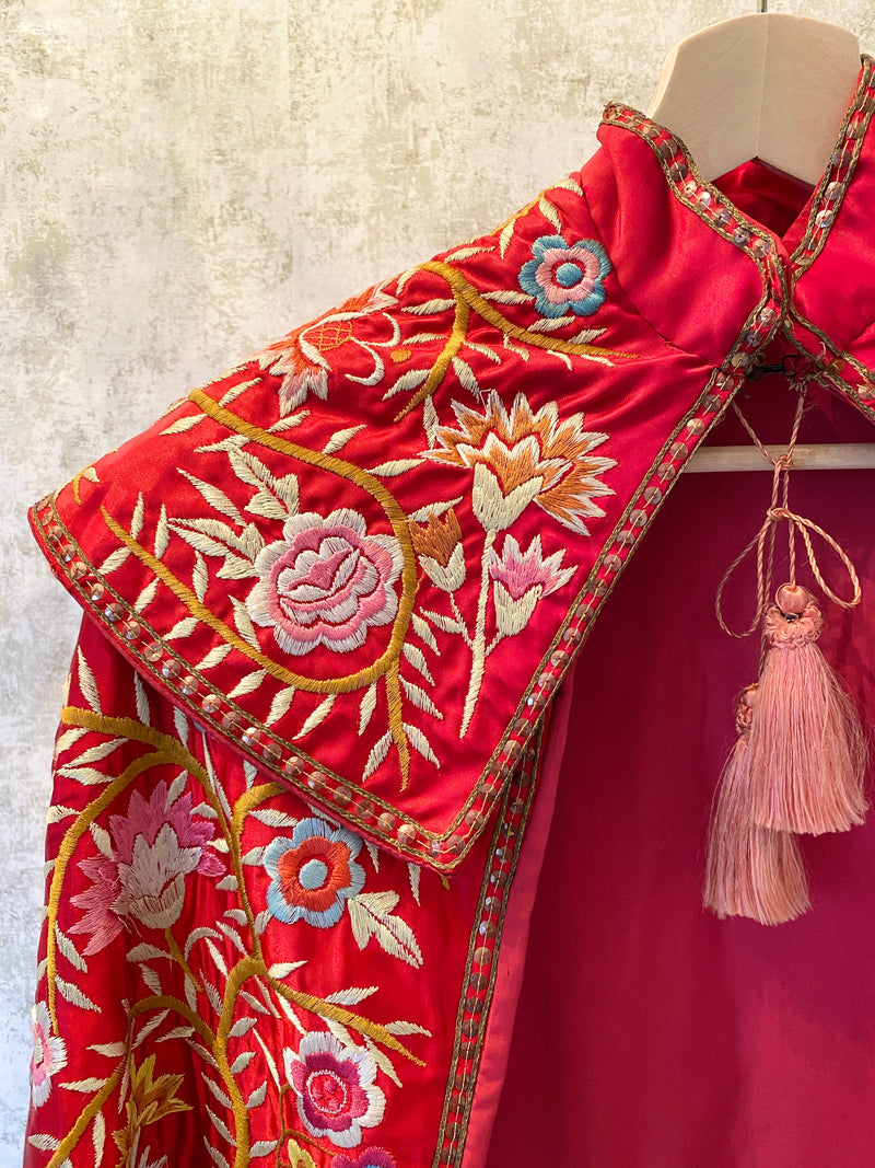 1940s Silk Embroidered Matador Cape