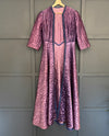 1950s Purple Quilted Duster