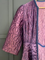 1950s Purple Quilted Duster