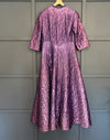 1950s Purple Quilted Duster