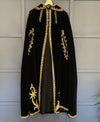 ON LAYAWAY*1960s Black Velvet Hooded Cape