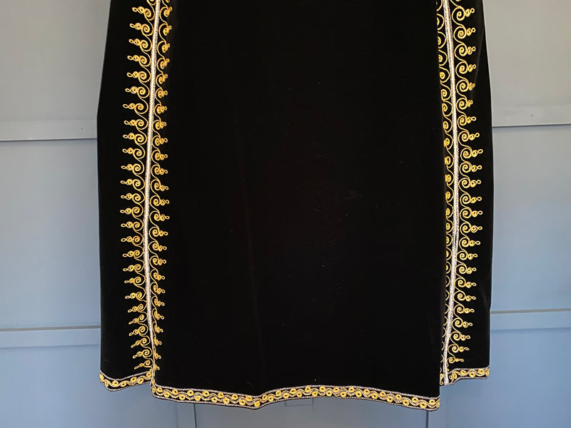 ON LAYAWAY*1960s Black Velvet Hooded Cape