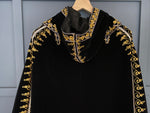 ON LAYAWAY*1960s Black Velvet Hooded Cape