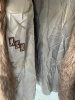 1980s Puff-Shoulder Fur Coat